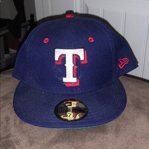 Texas rangers flat bill hat